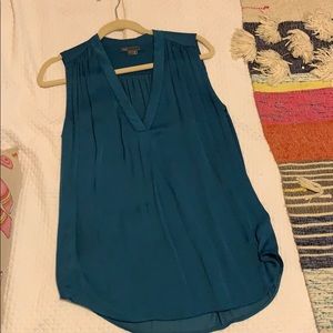 Vince turquoise sleeveless top